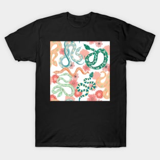 Floral snakes T-Shirt